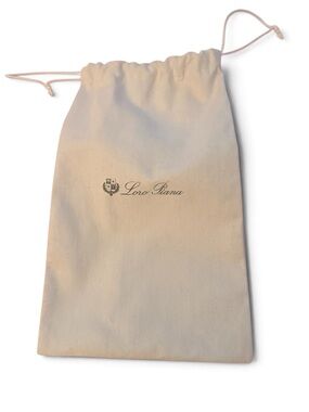 Loro Piana Cream Drawstring Dust Canvas Bag